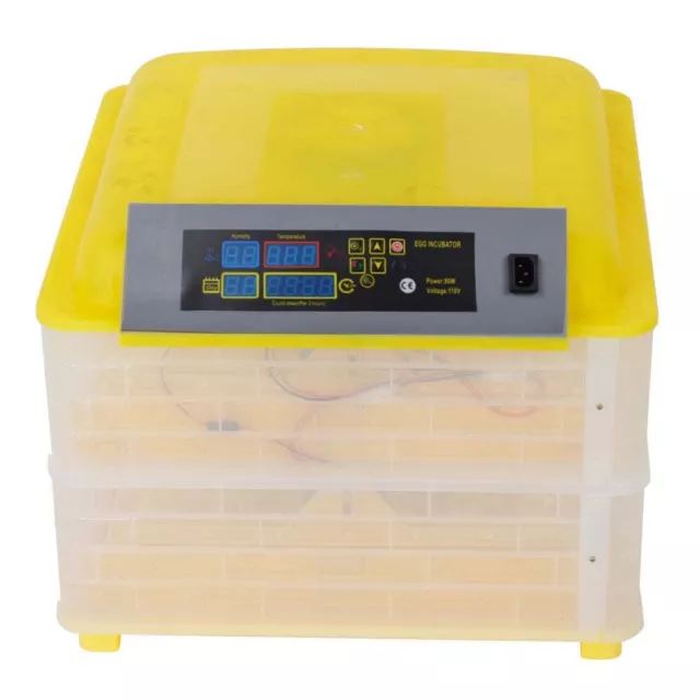 96 Digital Egg Incubator Hatcher Temperature Control Automatic Turning