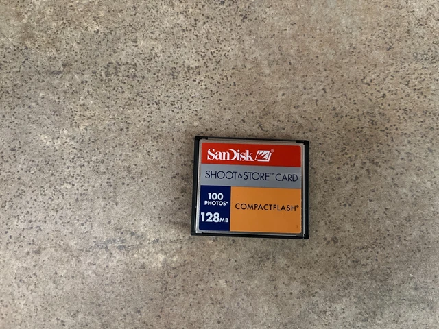 Tarjeta De Almacenamiento Y Disparo Flash Compacta Sandisk 128Mb I5-3(1)
