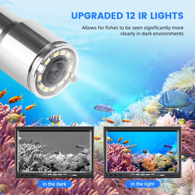 EYOYO 7" LCD Underwater Video Camera Fish Finder w/DVR Functions Father's Day 3