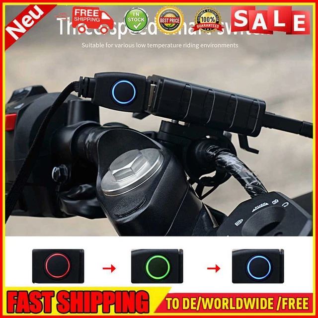 Handlebar Heating Warmer Cover 5V USB Motorcycle Heated Pads Hand Grips Non-slip