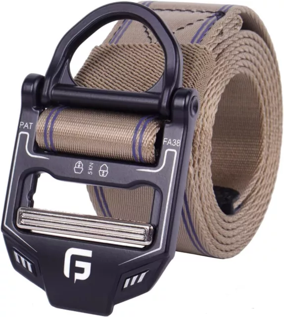 FASHGUDIMTHE NYLON BELTS for Men 1.5 Inch Wide with Metal Buckle ...