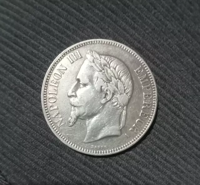 FRANCE - Empire - Napoleon III (1852-1870) 5 Francs 1867-A Paris - 0,900 Silver