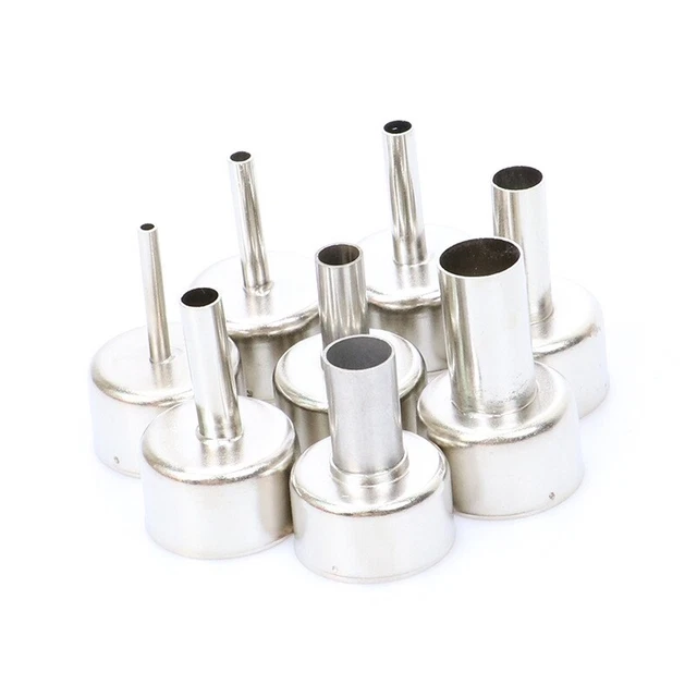 8Pcs Hot Air Nozzle for Station 8858 Digital Hot Air Blower BGA Rework SoldU7