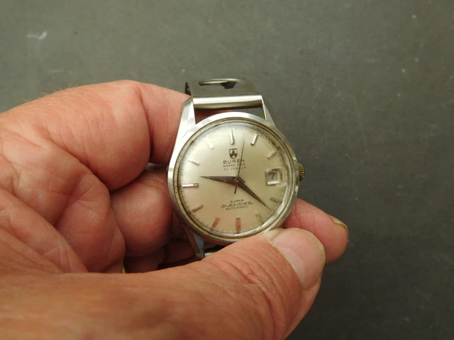 時計 BUREN GRAND PRIX 30JEWELS SUPER SLENDER Buren Grand Prix Super Slender automatic case no.77006