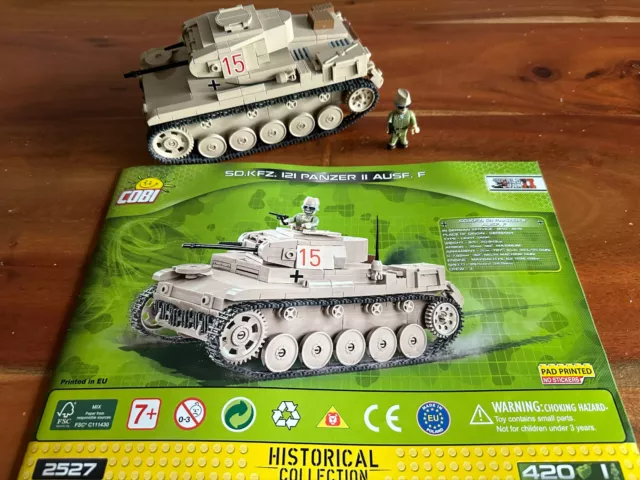 Cobi 2527 Sd.Kfz.121 Panzer II Ausf.F / WW2 / Komplett, ohne OVP / Top Zustand