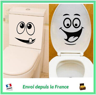 Sticker sticker Toilet Décoration Autocollant bain toilette toilettes WC 