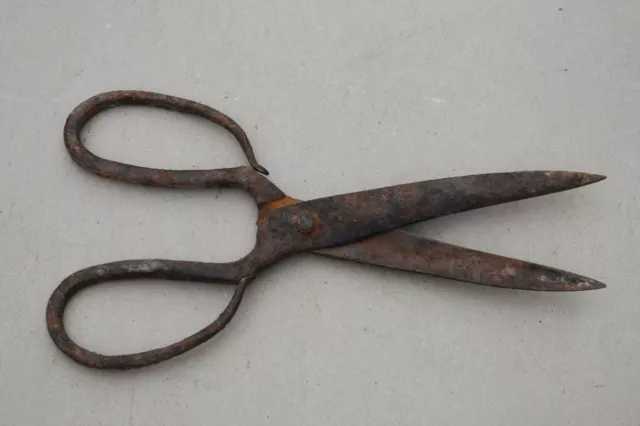 Antique Hand Forged Blacksmith Made Shears, Scissors 19th century