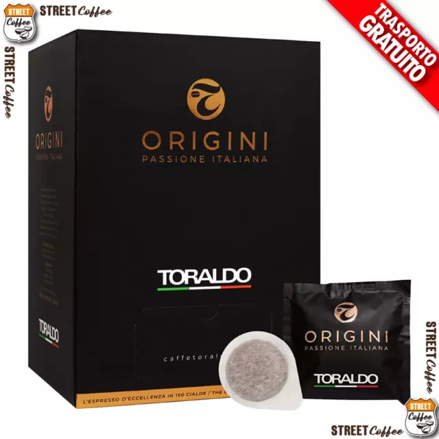 150 300 600 900 1200 Cialde Capsule caffè Toraldo Miscela ORIGINI gratis