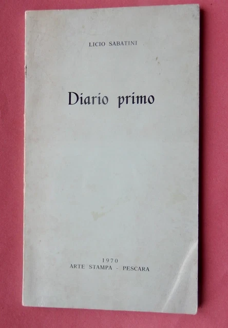 libretto Licio Sabatini, 1970, pescara,20 cm,CUGNOLI.60 pg