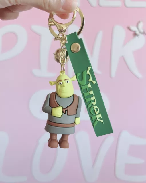 Shrek Franchise Disney Keychain Keyring Pendant Bag Pom Charm