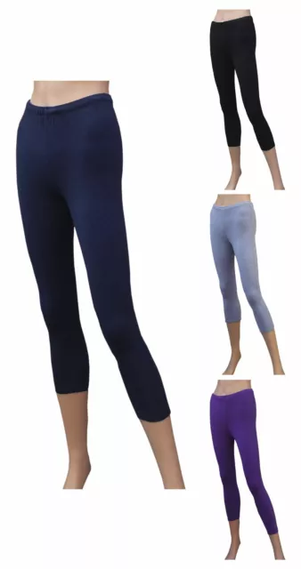 CHEX Cotton Lycra 3/4 Leggings Premium Ladies Keep Fit Fitness Training Running