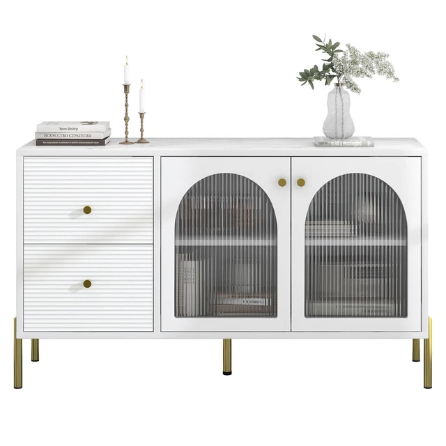 Buffet De Style Contemporain, Commode Avec Espace De Rangement, Avec