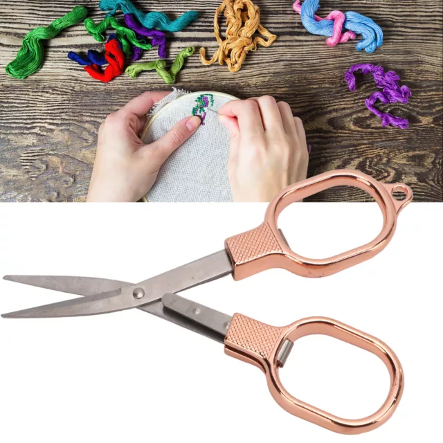 Scissors Incisive Blade Design Rose Gold Color Fabric Scissors For Cutting HH0