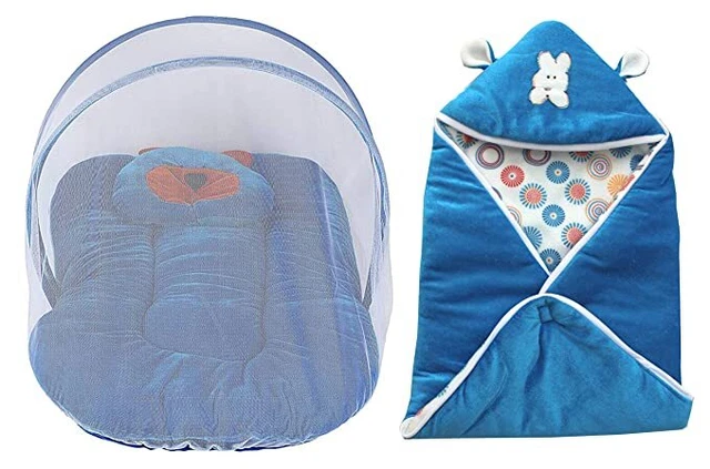 Baby Bedding set with Folding Mosquito Net with Pillow Toddler Wrapper 2Pcs