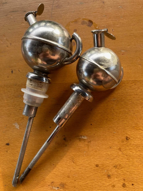 Lot De 3 Anciens Doseurs à Poudre Vintage – Fabriqués En France