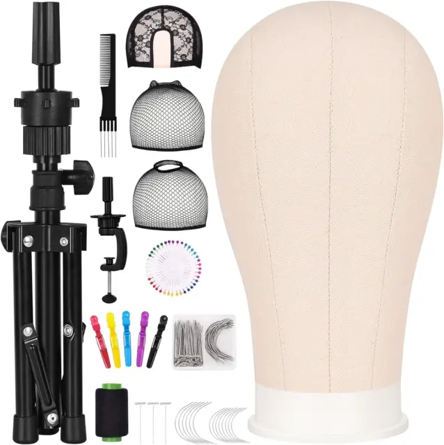 Wig Stand Tripod with Suction Cups Adjustable Mannequin Head Stand