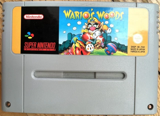 Cartouche Seule Wario's Woods Super Nintendo Snes Pal Fah Cartridge Only Modul