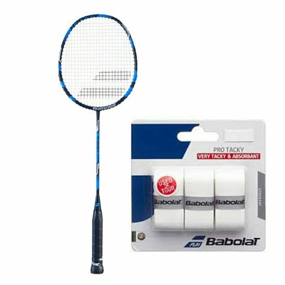 Babolat Babolat I-Pulse Lite Graphite Tendue Badminton Raquette avec Sac Pour Babolat Babolat I-Pulse Lite Graphite Tendue Badminton Raquette avec Sac Pour