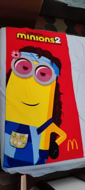 Telo Mare Minions Mc Donalds 2022 Rosso