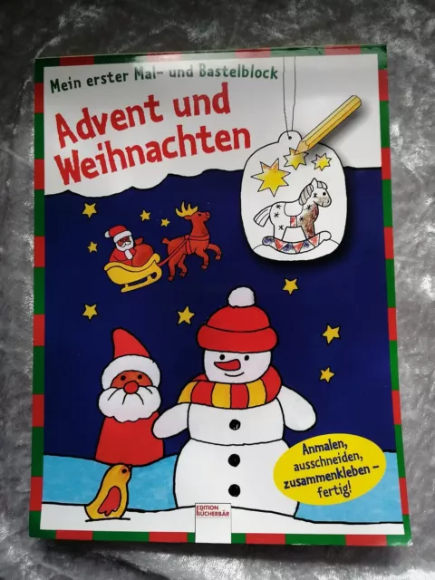 Mein erster Mal- und Bastelblock Advent und Weihnachten, NEU