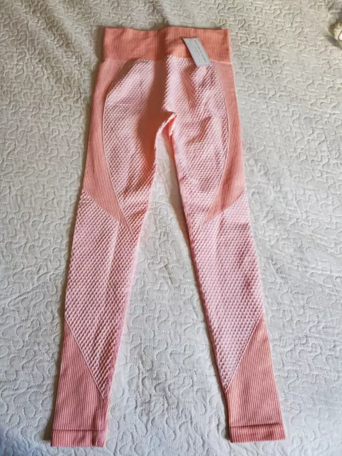 ASTORIA LEGGINGS WOMENS Small Boutique Gym pink peaches leggings (aa9)  £12.12 - PicClick UK