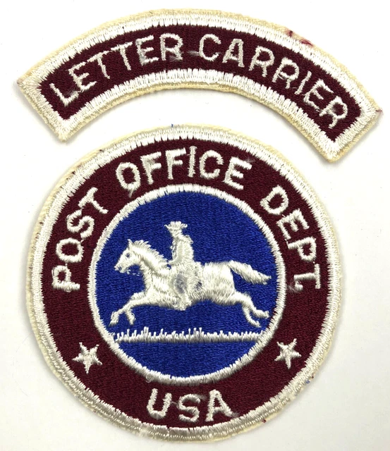 USPS PATCH SET US Post Office Dept. Letter Carrier Horse Mounted