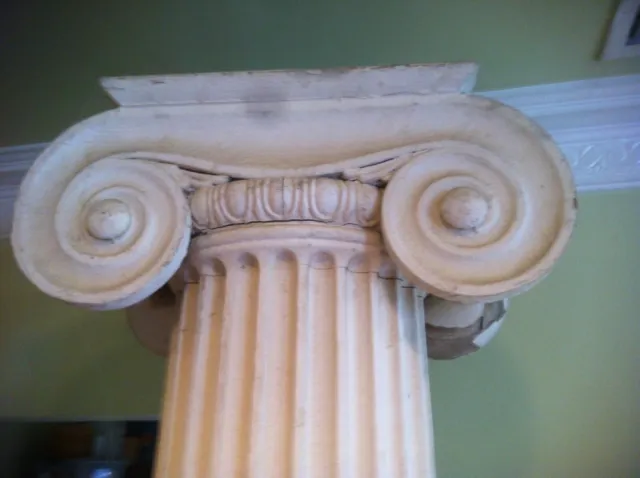 Antique Ionic Greek Revival Columns set of two 4