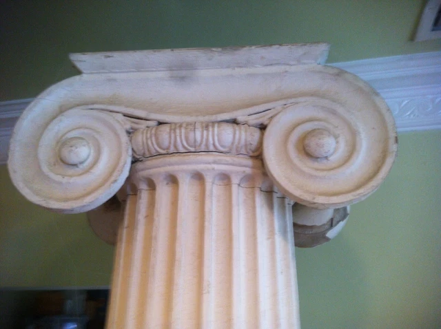 Antique Ionic Greek Revival Columns set of two 4