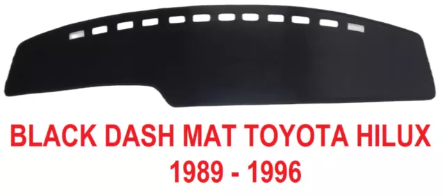 Dash Mat, Dashmat, Dashboard Cover Fit Toyota Hilux 1989-1996, Black