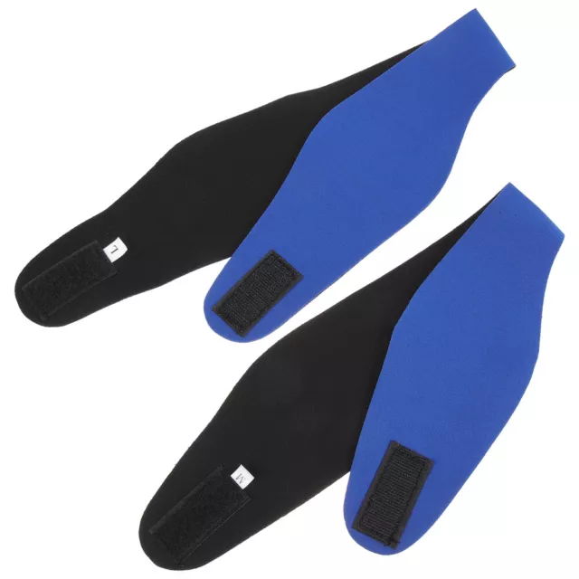 2pcs Swim Headband Ear Protection Adjustable Neoprene Blue-DC