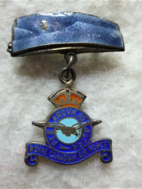 VINTAGE WWII RCAF Royal Canadian Air Force Sweetheart Sterling Silver ...