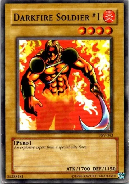 Darkfire Soldier #1 PSV-043 Yu-Gi-Oh! Card Light Play Unlimited