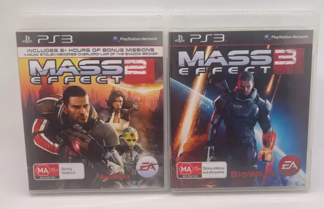 Mass Effect 2 and Mass Effect 3 - Playstation 3 (PS3) Bundle (ME2 ME3) VGC