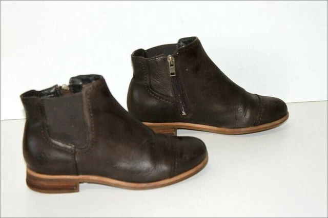 TIMBERLAND Bottines Boots Cuir Marron Foncé T 36 BE