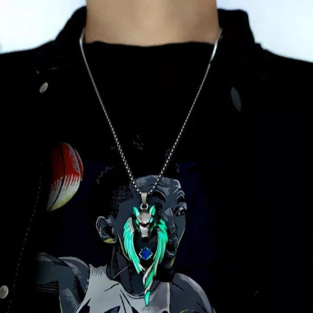 Hiphop Animal Sweater Chain Glow In The Dark Glowing Necklace  Men Boy
