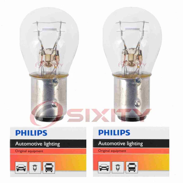 2 pc Philips Tail Light Bulbs for Dodge A100 Pickup A100 Truck A108 Van B100 ds