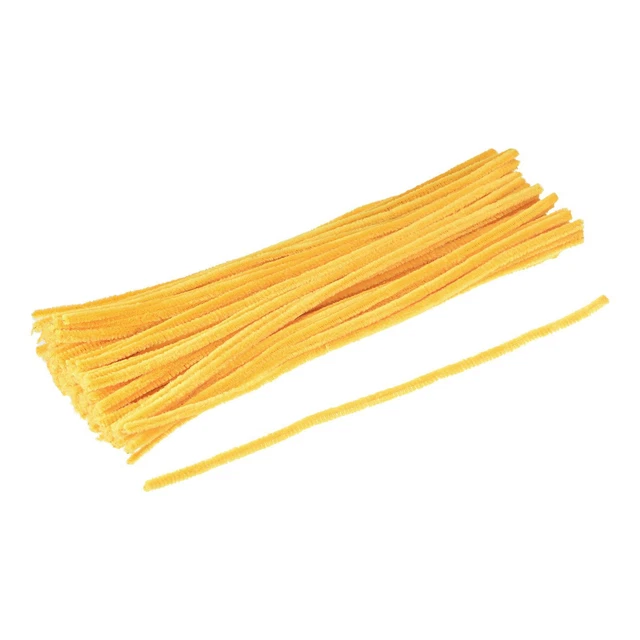 Pipe Nettoyants Chenille Tiges 30cm pour Bricolage Doré Jaune Paquet 200
