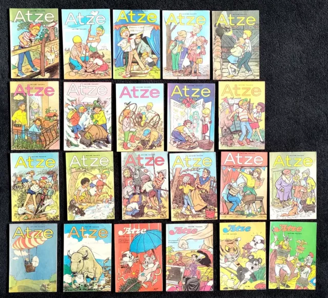 ATZE Kinderzeitschrift DDR Konvolut 22 Hefte aus den Jahrgängen 1988, 1989, 1990