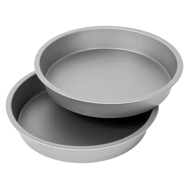 G & S Metal Products Company OvenStuff Nonstick Square Cake Baking Pan 9'',  Set of 2, Gray