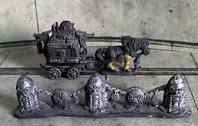 4 Nains Marauder Avec Arbalète - Warhammer 1993 - Figurines Metal OOP 2.5cm