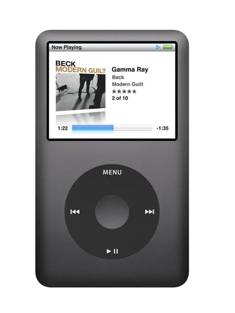 Black Apple iPod classic 7ème génération noir (120GB) (dernier modèle)