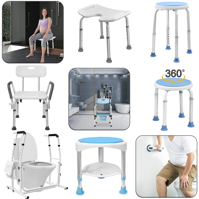 Arebos Sgabello Da Doccia | Sedile Doccia | Seduta Bagno Rettangolare - Foto 9