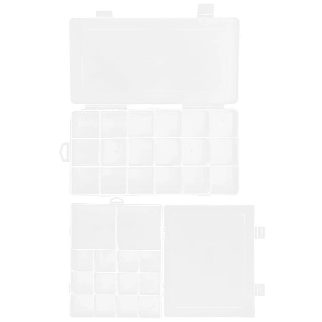 2 piezas Accesorios para juegos de mesa Caja de almacenamiento Hallazgos de joyería versátil Órgano baratija