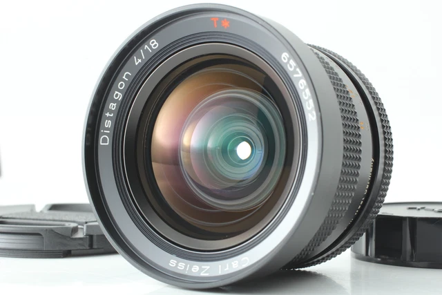 [ EXC + 5] Contax Carl Zeiss Distagon 18mm F/4 AEG Objektiv C/Y Aus Japan
