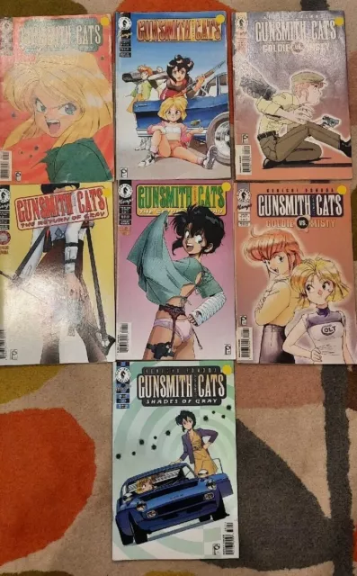 MIXED LOT VINTAGE RARE Gunsmith Cats Kenichi Sonoda Dark Horse Comics ENGLISH