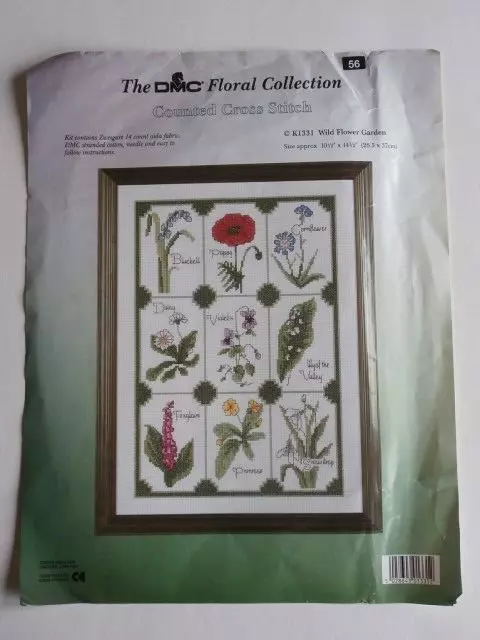 DMC Floral Collection cross stitch chart - K1331 Wild Flower Garden