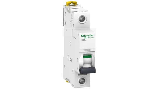 Interruptor de alimentación 1P C 10A 15kA AC iC60L-C10 A9F94110 /T2DE