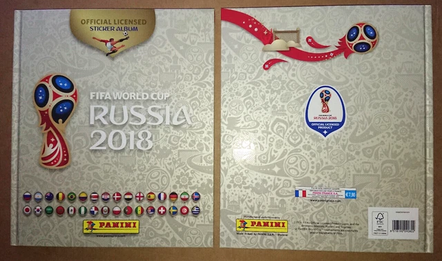 Panini Wm Fifa World Cup Russia 2018 Hardcover White Album (Version 681 Sticker)