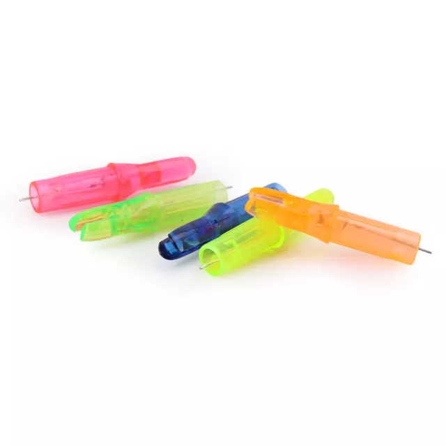 12 x Colored Hunting Lighted Nock Led Lighted Luminous Tail Arrow Nocks 6.2mm US 3