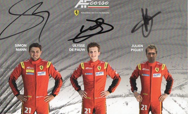24 HEURES MANS 2024 CARTE non dédicacée FERRARI n°54 VISTA OF CORSE